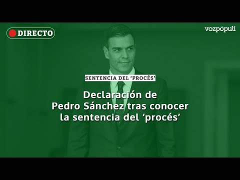 🔴 DIRECTO | Declaración de Pedro Sánchez tras la sentencia del 'procés'