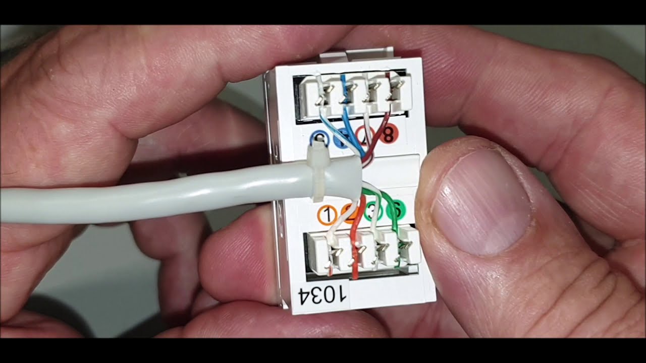 How to wire a RJ45 socket for Home Networking - YouTube