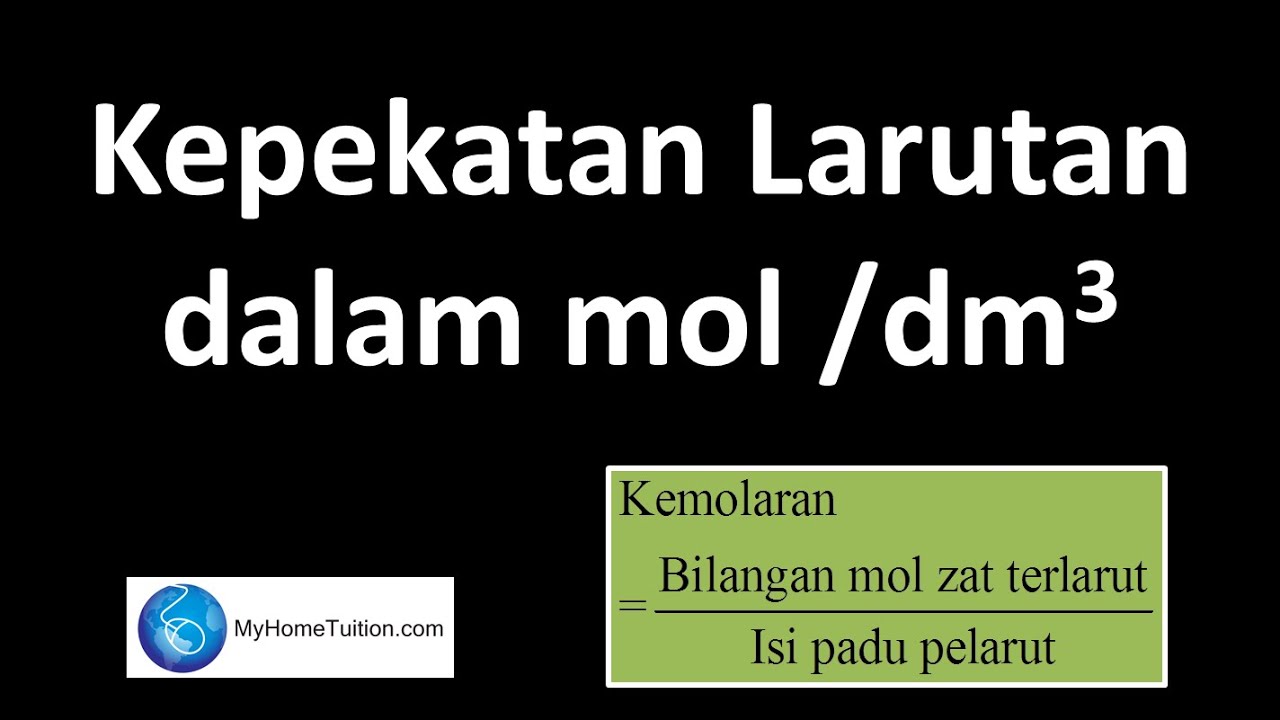 Cara Mengira Kepekatan Larutan Sains Semulajadi 2021