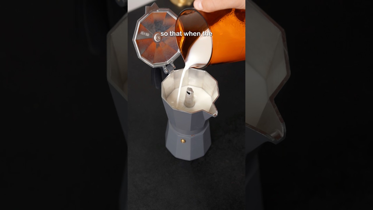 PSA: You can make a latte in a moka pot! #coffee