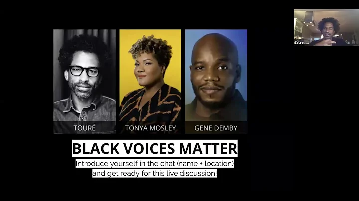 Black Voices Matter - a discussion with Tonya Mosl...