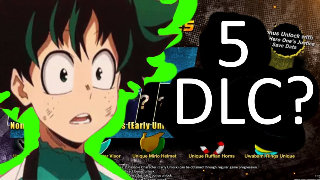 MY WISH LIST AND PREDICTION LIST FOR MY HERO ONES JUSTICE 2 DLC