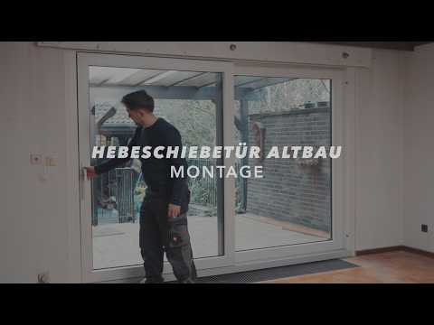 Installing a lift-and-slide door in an old building: Patio door installation (Part 3/3)