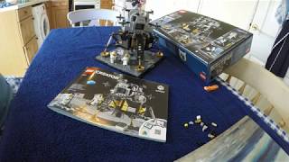 50th anniversary NASA Apollo 11 Lego Lunar Lander (10266) time lapse build.