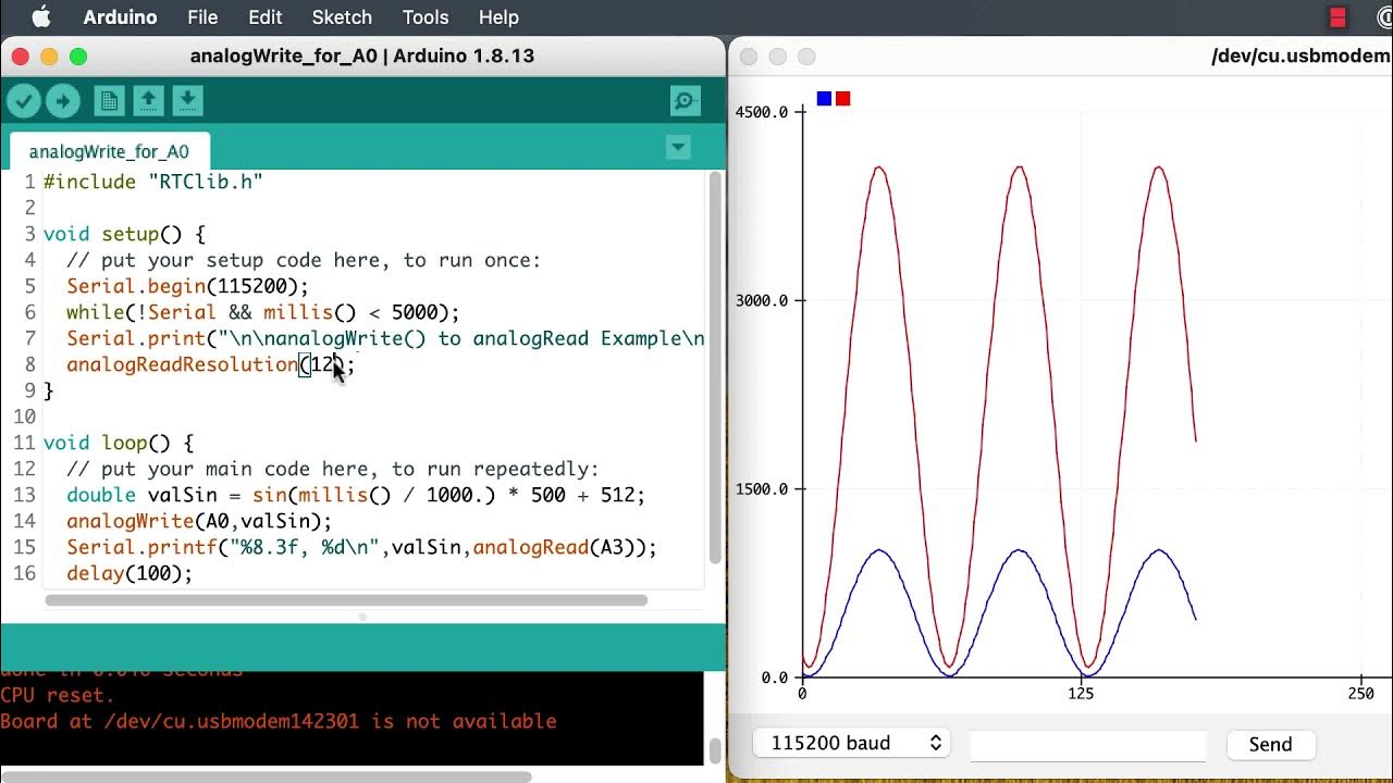 analogWrite to A0 - YouTube