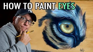 How to Paint Eyes  -  Tiger Painting