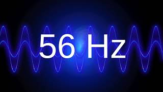 56 Hz clean pure sine wave BASS TEST TONE frequency