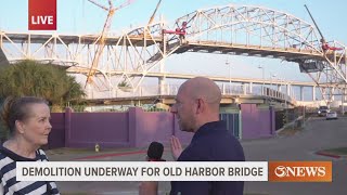 The Old Harbor Bridge starts coming coming down; viewer shares her take on this historic moment