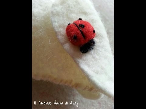 Tutorial Cucito Creativo - Coccinella Portafortuna di Pannolenci