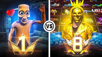 Prime LVL1 ID vs Prime LVL8 ID in FreeFire !!