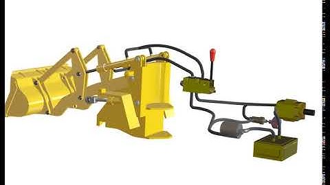 FRONT LOADER HYDRAULIC CIRCUIT BY SOLIDWORKS