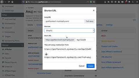 Goaffpro: Creating Vanity Affiliate Referral Links (via Shopify URL Shortener)