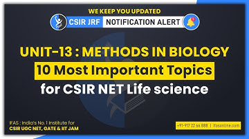 CSIR NET Life Science Important Topics of Unit 13: Top 10