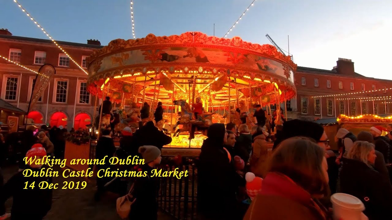 Дублин. Walking around Dublin. Dublin Castle Christmas Market. ORANGE
