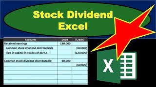 Stock Dividends - Journal Entry To Record Stock Dividend Issued