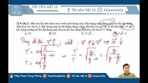 CHU KỲ CON LẮC ĐƠN TRONG HỆ QUY CHIẾU PHI QUÁN TÍNH | Thầy Phạm Trung Thông