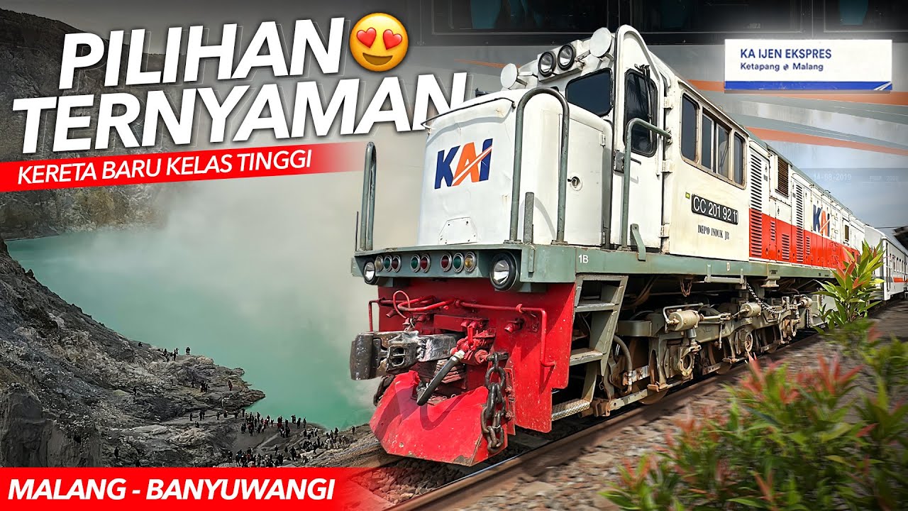 KERETA BARU PILIHAN ISTIMEWA‼️ Paling Nyaman Di Jalurnya | Naik KA Ijen Ekspres Malang - Banyuwangi