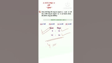 Age problems tricks & Shortcuts | Group-D Exams 2021, maths Trick, #Shorts ,#viralshorts