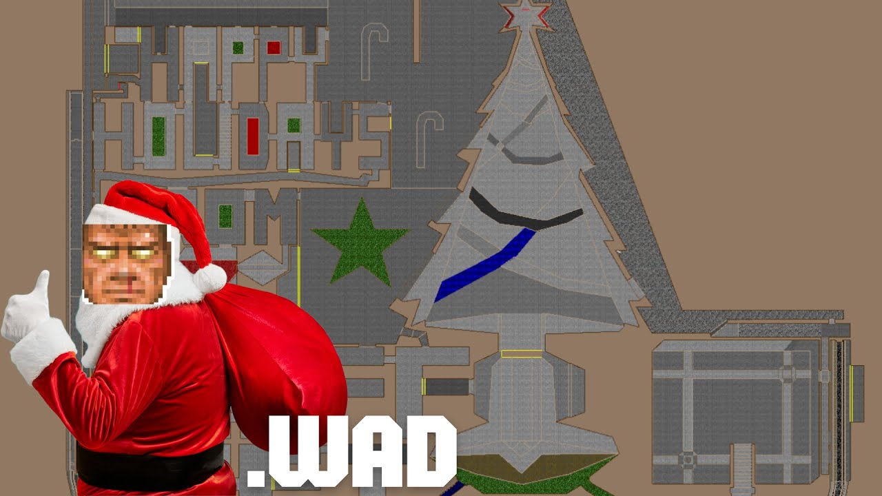 SANTA WAD A Christmas Card And A Doom Map In 1 YouTube Santa wad a christmas card and a doom map in 1 youtube