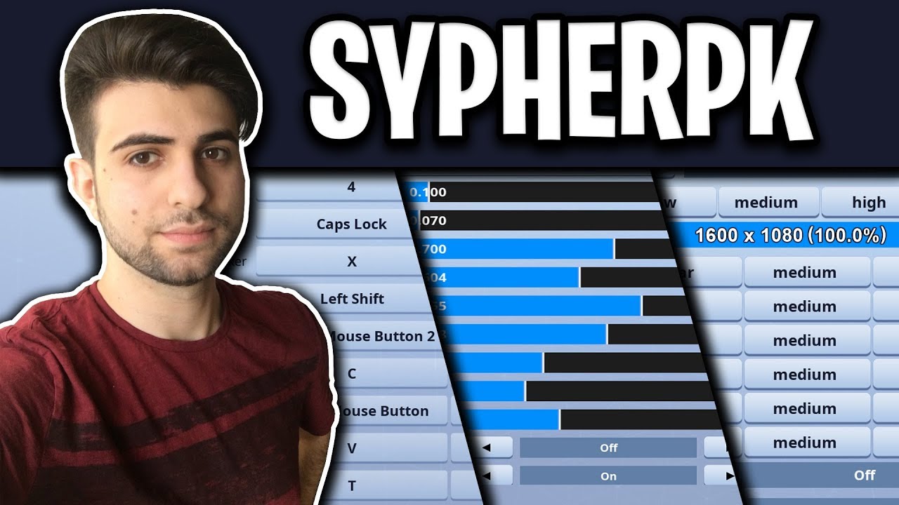 SypherPK's Fortnite Settings, Keybinds and Resolution ...