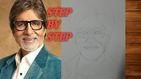 Tutorial for the making face of AMITABH BACHAN JI| step by step |PART __1