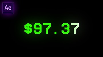 How to make an Animated Number Counter in Adobe After Effects CC (Tutorial / How to)
