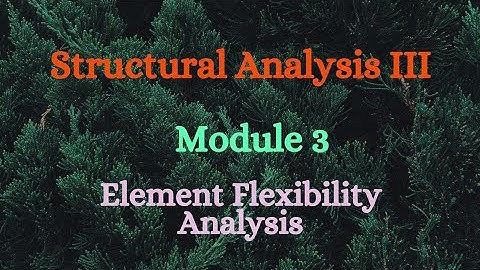 SA III (Structural Analysis III) - Module 3 - Element Flexibility Analysis