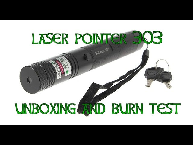 Powerful Laser 303 Green 532nm Unboxing & Review  Experiments with  handheld burning laser pointer 