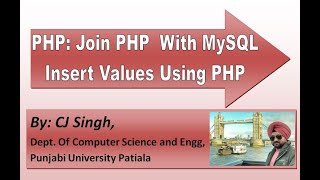 Details PHP: MySQL create Database, Test Connection , Insert Values using PHP, Learn MySQL & PHP in Punjabi News