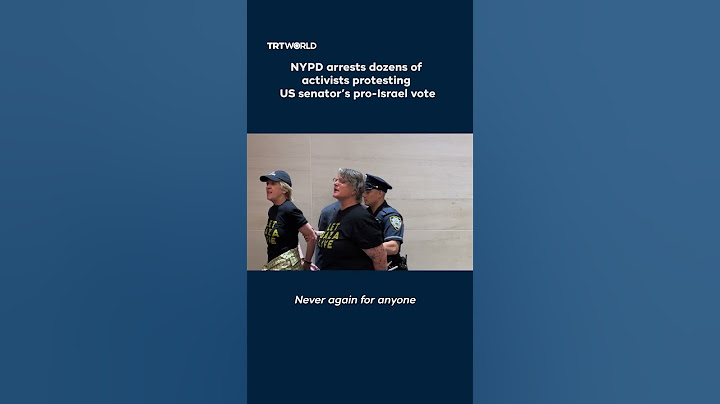 NYPD verhaftet Dutzende Aktivisten, die gegen die pro-israelische Abstimmung des US-Senators prot...