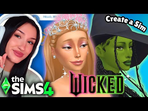recreating Glinda and Elphaba from WICKED in The Sims 4 (MEMBERS ONLY VERISON)