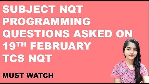 Subject NQT Question asked on 19 February || Complete Analysis