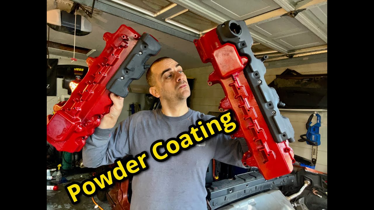 At Home Powder Coating Valve Covers YouTube