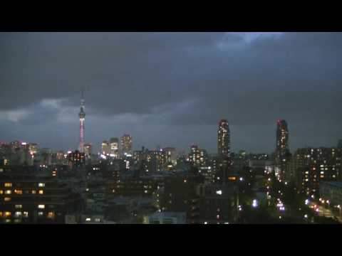 東京スカイツリー　タイムラプス