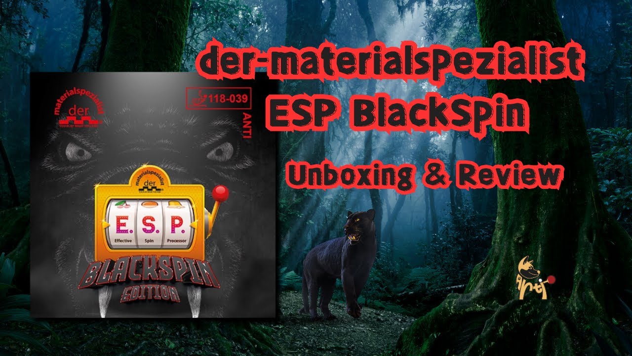 Обзор Der-Materialspezialist ESP BlackSpin Edition #настольныйтеннис #распаковка #обзор