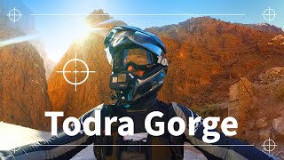 Todra Gorge - Tinghir to the Sahara Desert. Morocco Solo ADV Motorcycle in the Atlas  [S1 Ep4]