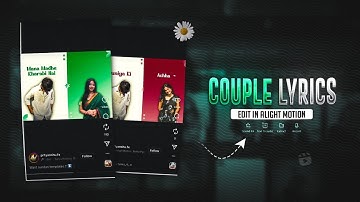 New Asthetic Couples Reels Video Editing Tutorial in Alight Motion| Instagram Tranding Reels Edit