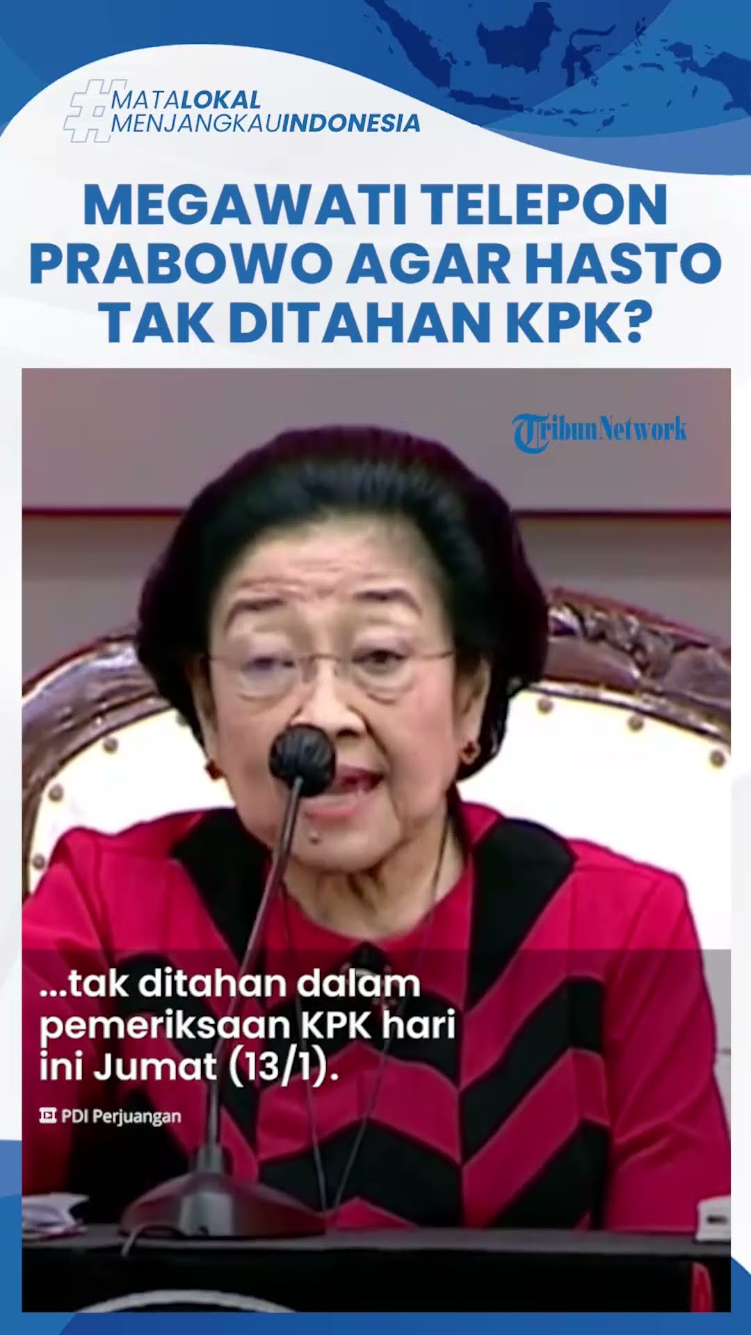Beredar Isu Megawati Telepon Prabowo agar Hasto Tak Ditahan KPK, Sufmi Dasco Membantah