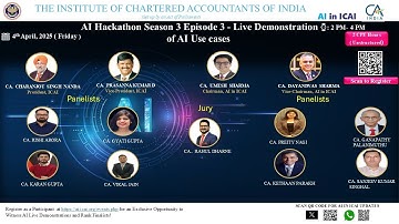 AI Hackathon Season 3 Episode 3 | ICAI Live Demonstration of AI Use Cases