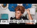 How to Prevent Breakage & Care for Color Treated Natural Hair | Easy Healthy Hair Tips