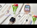 Apple Watch SE 40 mm Unboxing (2022) + Accessories ✨☁️ | แกะกล่องนาฬิกา บอกพิกัดสายนาฬิกาสุด Cute 💫