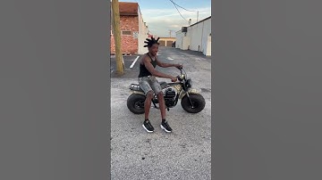 “TheVeeTouch” Finger Pull Start/Chair Sit Down Wheelie On The Mini Bike
