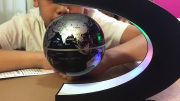 Levitation Floating World Map Globe, Magnetic - Babrit Spac