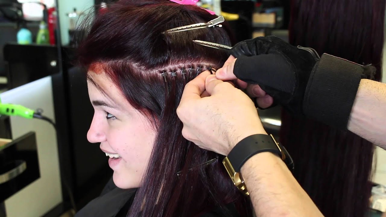 Como poner extensiones con grapas