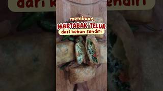 mini vlog✨️-membuat martabak telur dengan bahan dari kebun sendiri😋 #shorts #masakancepat #martabak