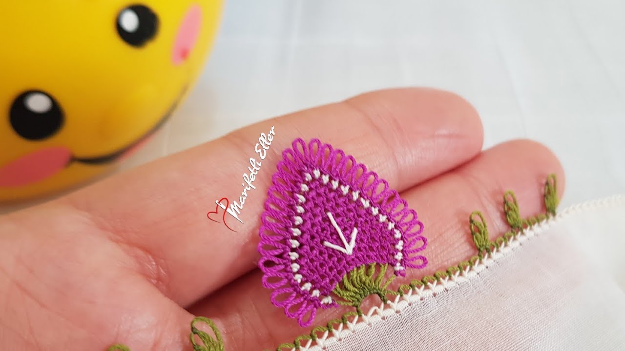 Hem Yazma Hem de Mutfak Havluları İçin Harika İğne Oyası Çilek Modeli | 914. Model