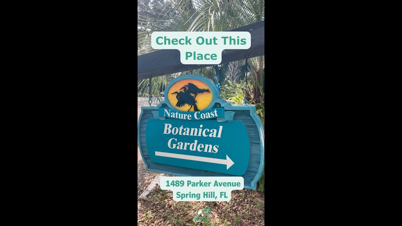 ✨ CHECK OUT THIS PLACE! ✨ Nature Coast Botanical Gardens – Spring Hill, FL 🌿🌸🐶