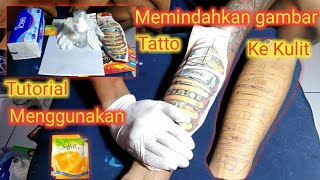 Cara Memindahkan Gambar Tato Ke kulit || Menggunakan Soffel/Autan || tutorial tato || ciampea bogor screenshot 1