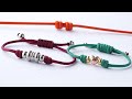 Learn How to Fasten Beads with Double Fisherman's Sliding Knot Make a Simple Beaded Bracelet - CBYS
