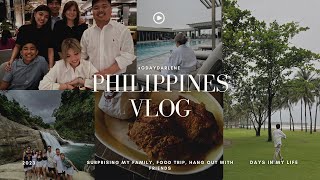 Going home to the Philippines after 4 years!  Surprising my family, birthday, Elyu with friends